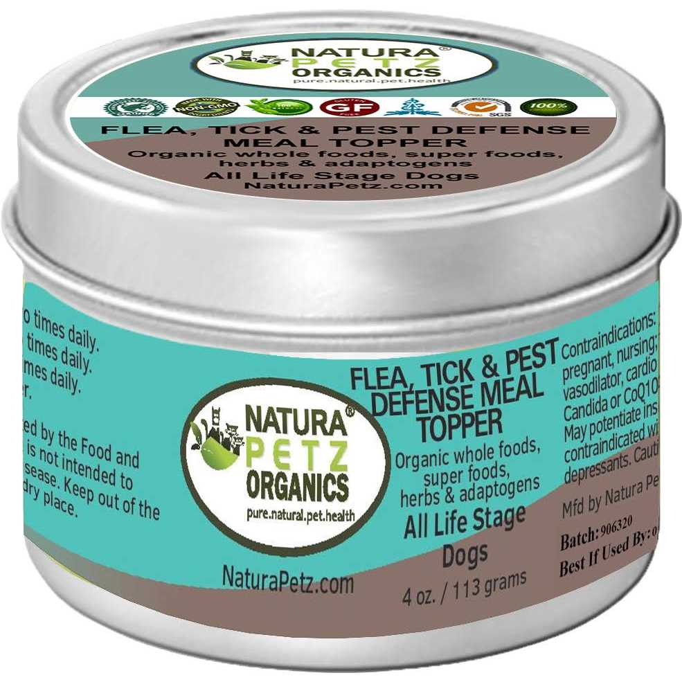 Natura Petz Organics Flea, Tick & Pest Defense Meal Topper* - Healthber