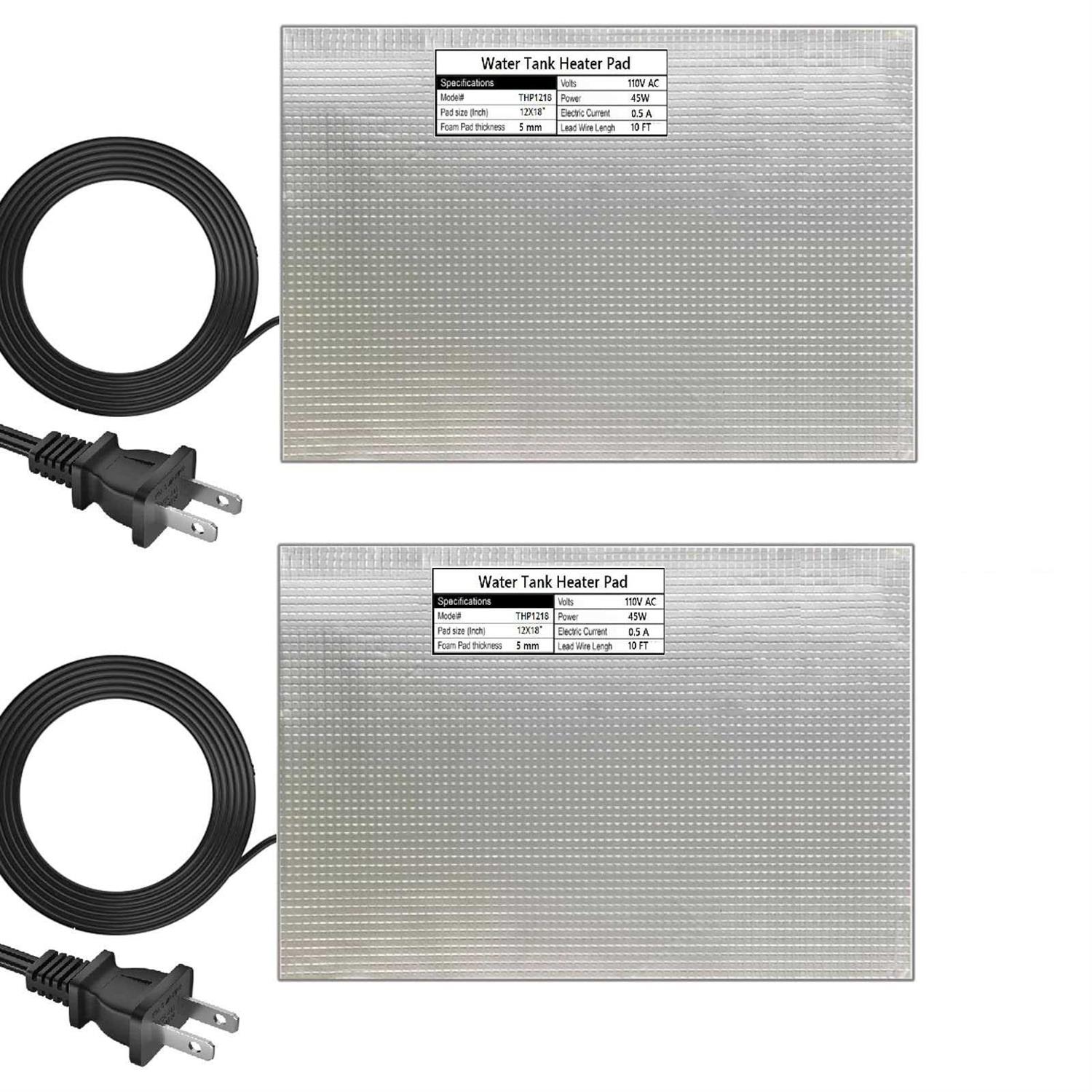 H&G lifestyles RV Holding Tank Heater Pad Use with Up to 50 Gallons Fresh Water 120V Holding Tank Heating Pad with Constant temperature - Healthber