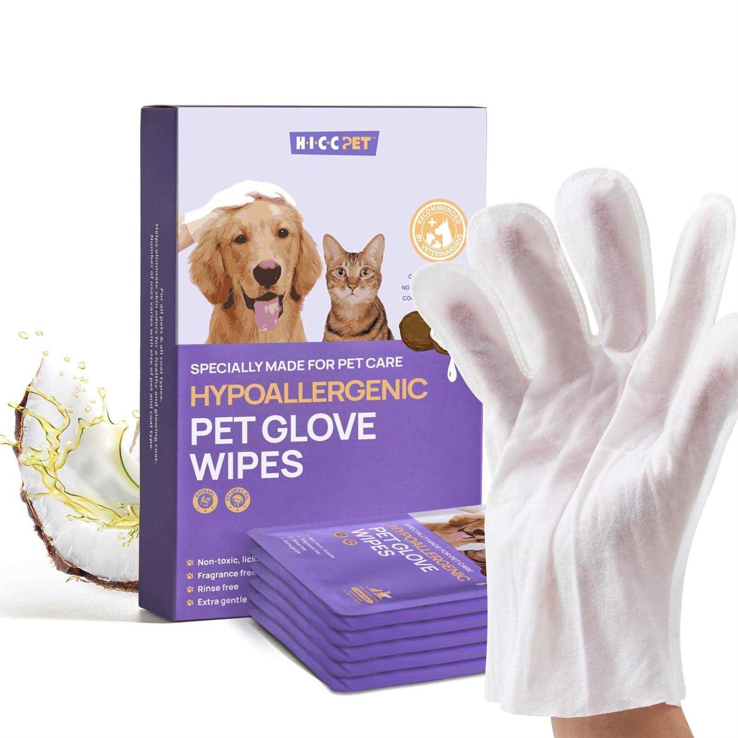 HICC PET Cleaning Deodorizing Bathing Wipes for Dogs and Cats - Healthber