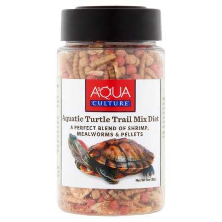 Aqua Culture Pellets Mix Reptile Food, Shrimp & Meal Worms, 3 oz - Healthber