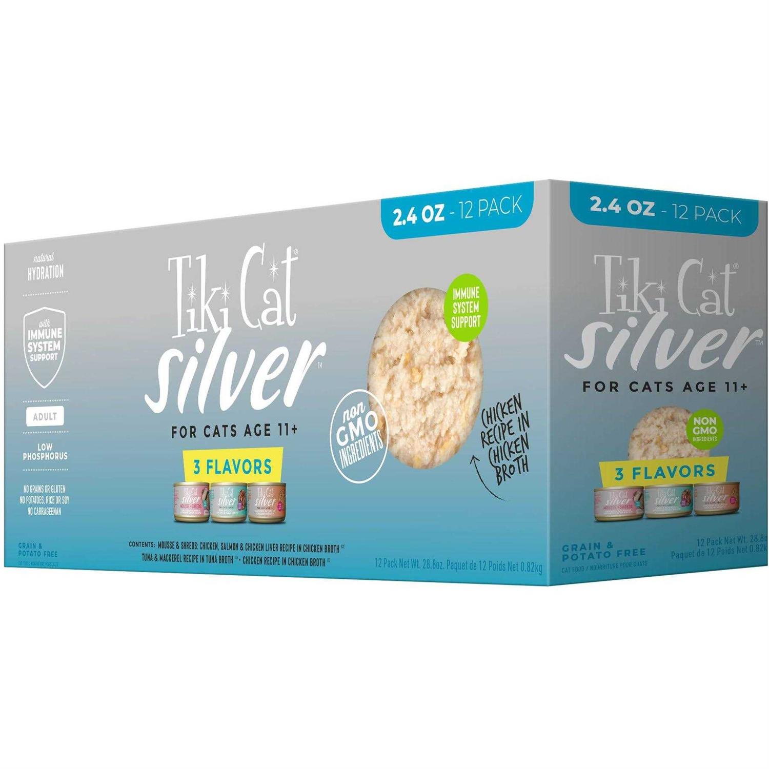 Tiki Cat Silver Variety Pack Wet Cat Food - Healthber