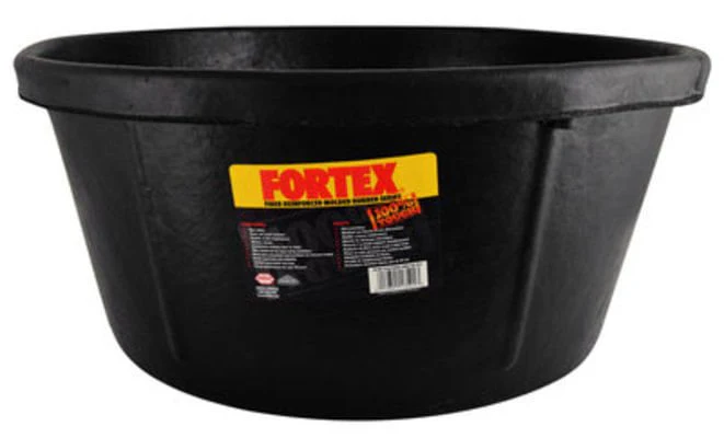 Rubber Utility Tub, 6-1/2 gal - Healthber
