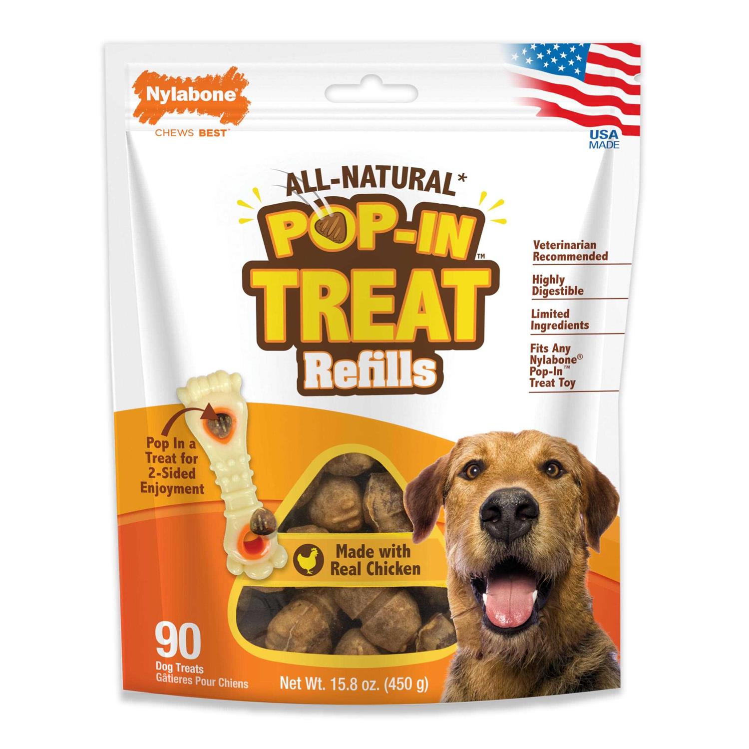 Nylabone Pop-In Dog Treat Refills - Healthber