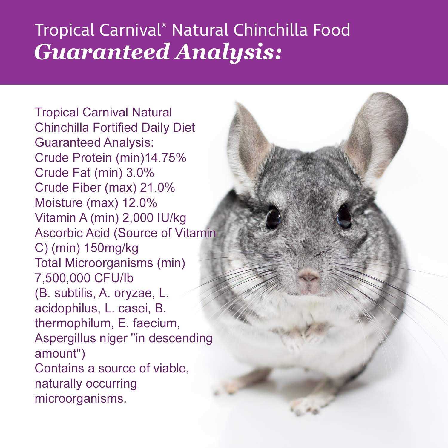 Brown’s Tropical Carnival Natural Biscuits Chinchilla Food - Healthber