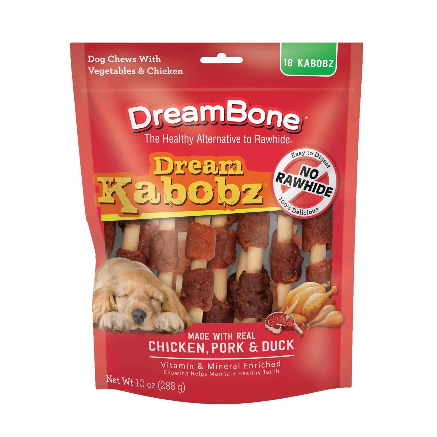 DreamBone Dream Kabobz Dog Chews Vegetable & Chicken - Healthber