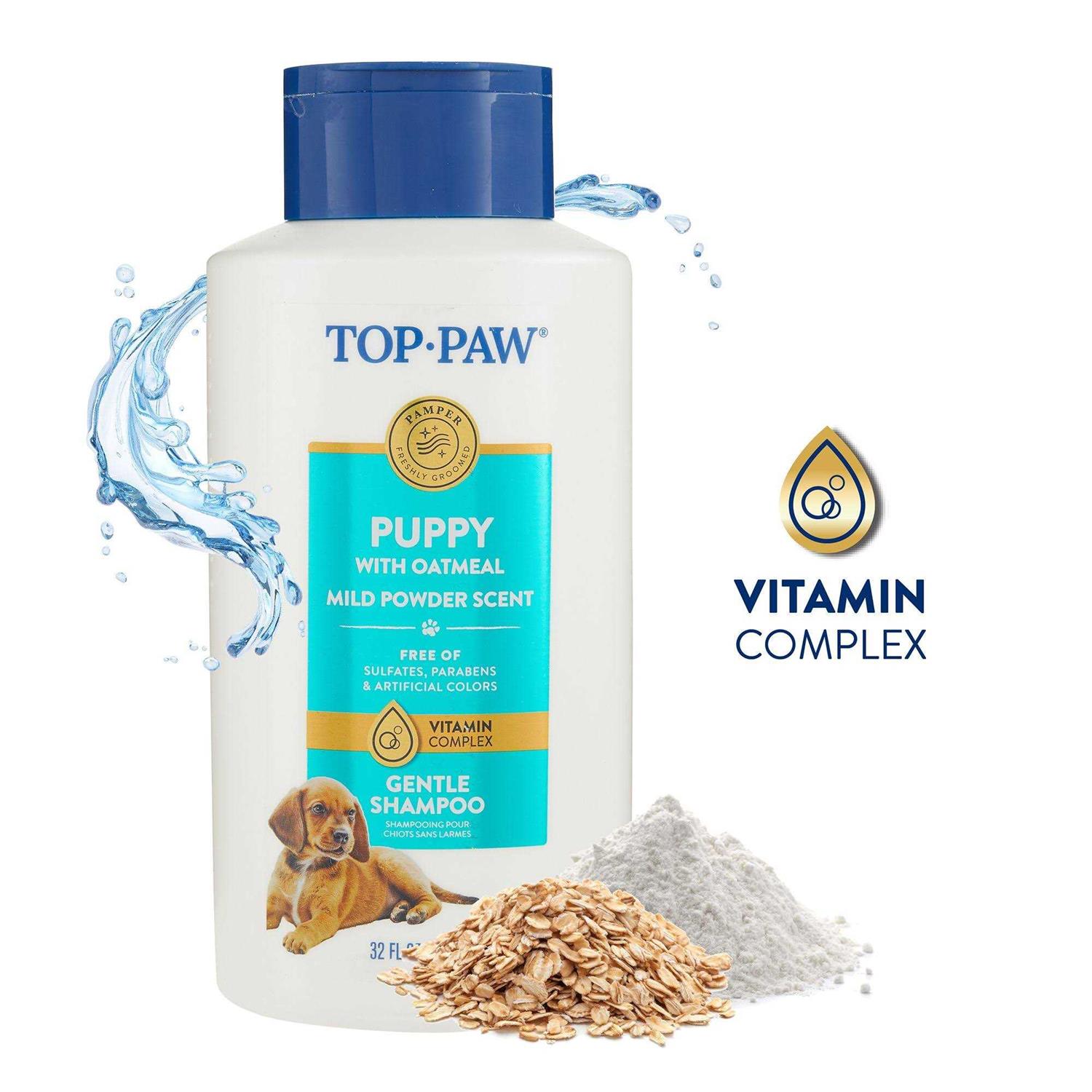 Top Paw Gentle Puppy Oatmeal Shampoo Mild Powder Scent - Healthber