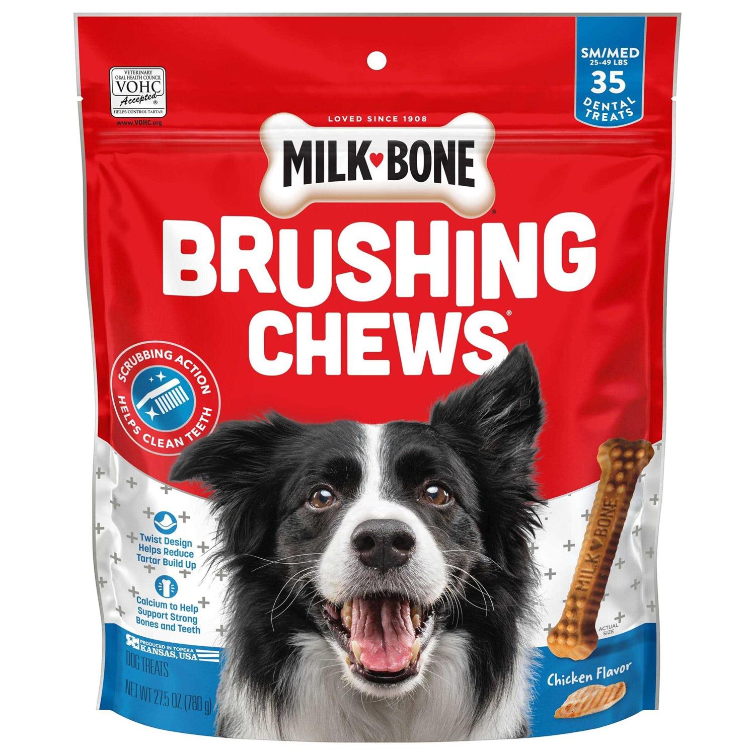 Milk-Bone Brushing Chews Dental Dog Treats - Healthber