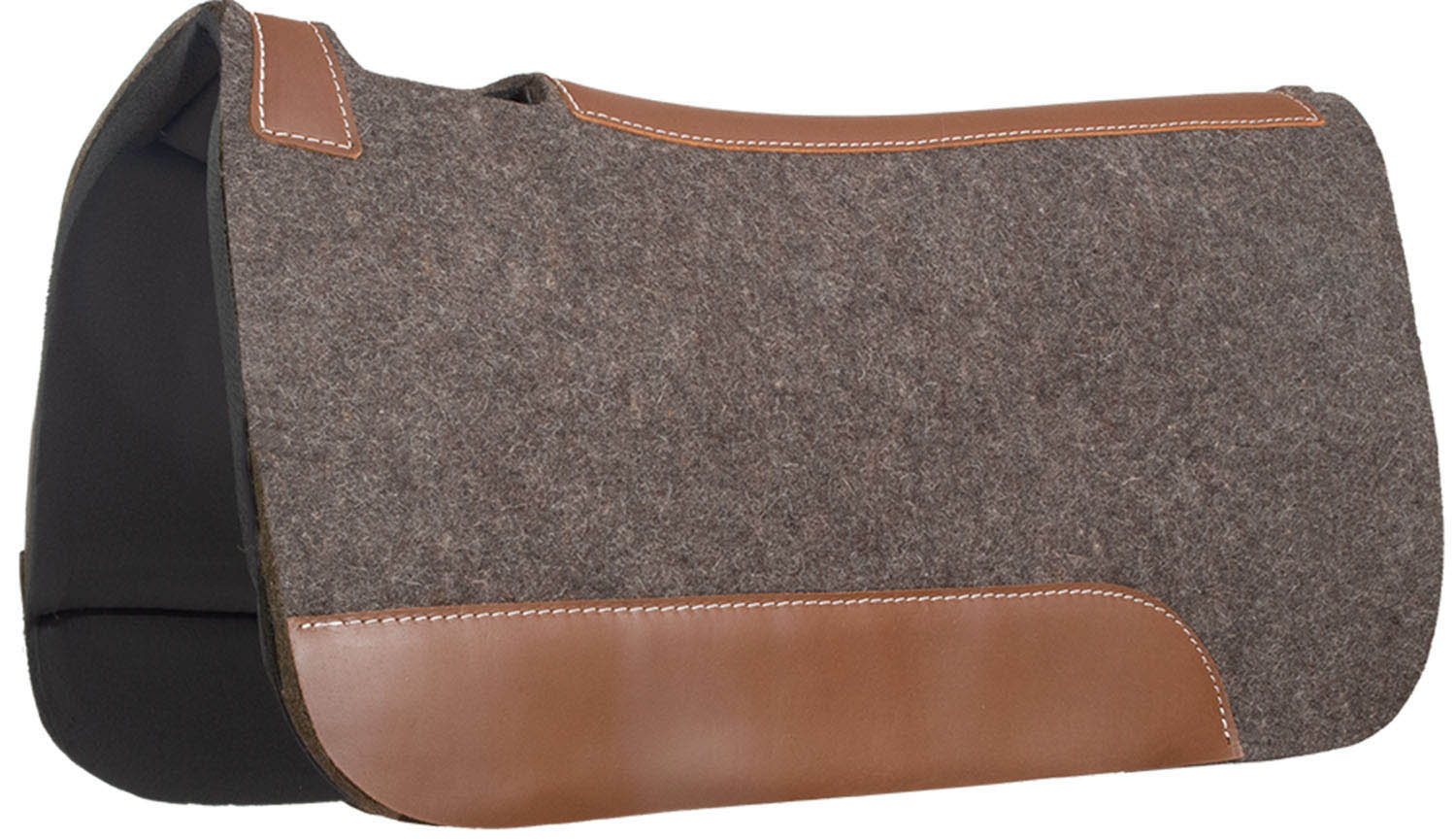 Blue Horse Contoured Pressed Wool & Rubber Saddle Pad - Healthber
