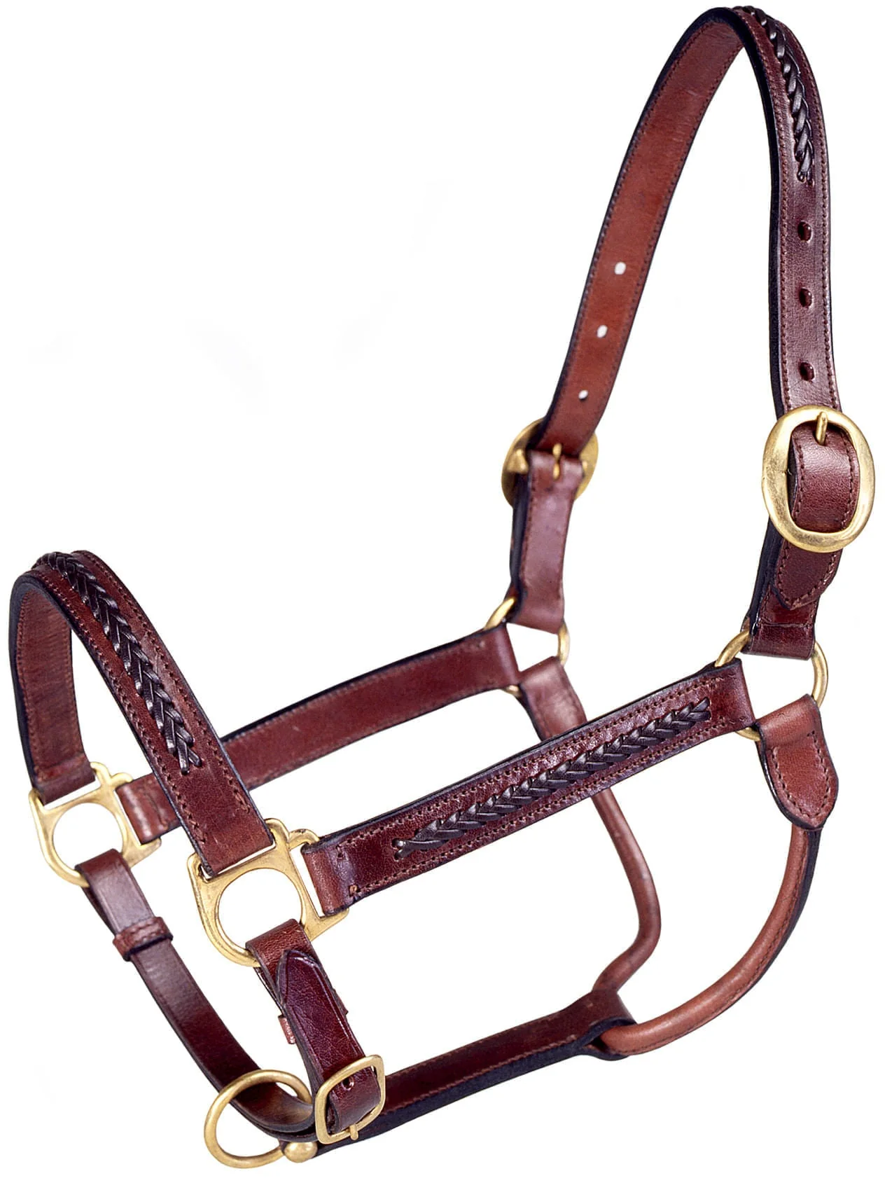 Royal King Braided Leather Halter - Healthber