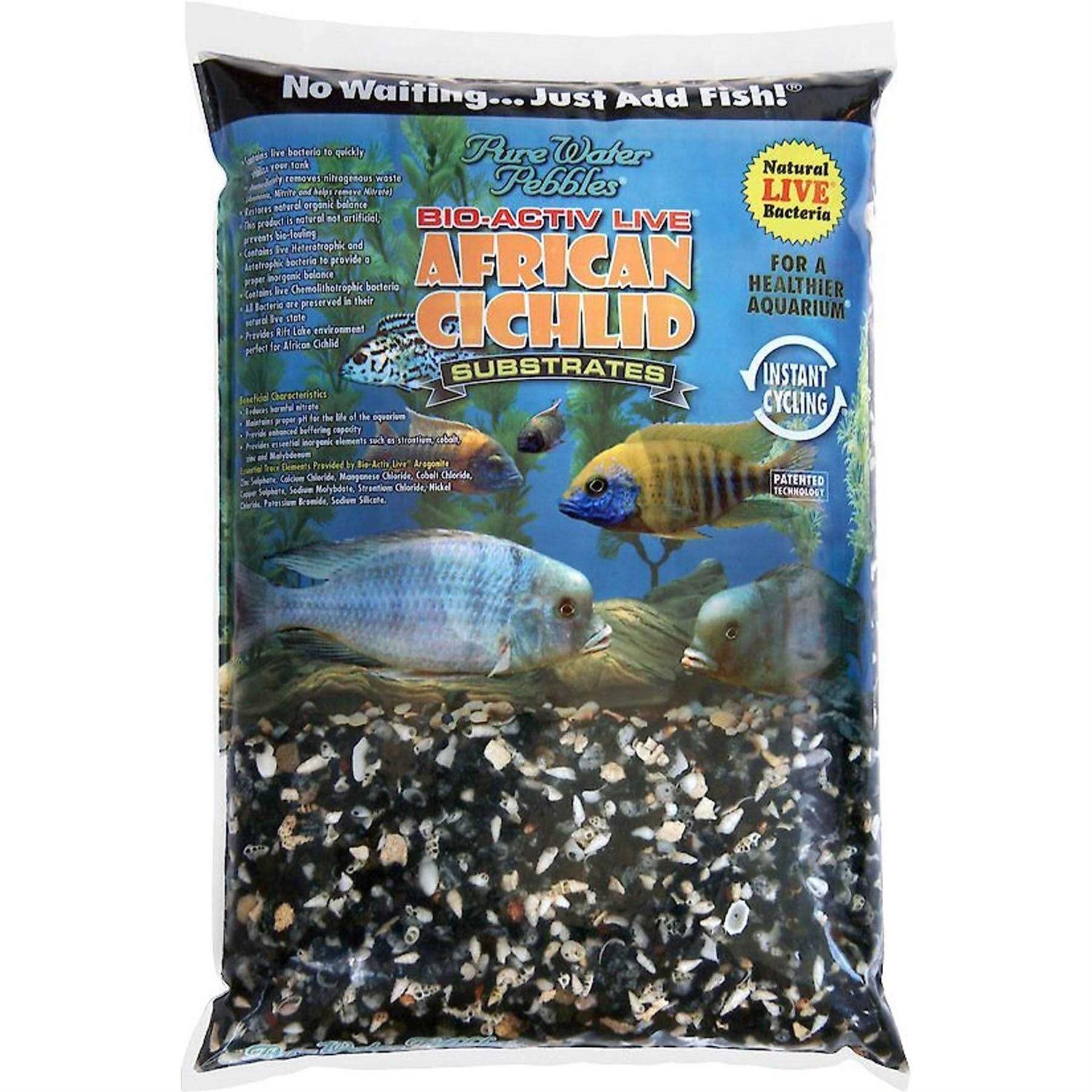 Pure Water Pebbles Bio-Activ Live African Cichlid Substrates - Healthber