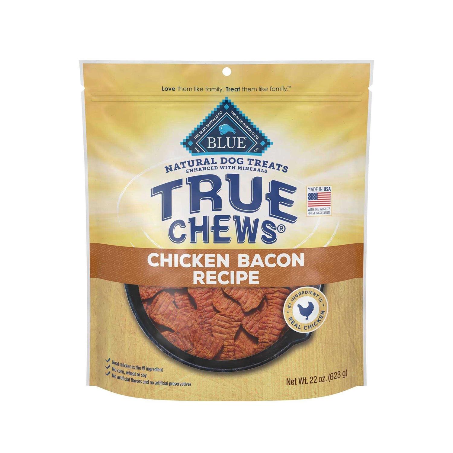 Blue Buffalo True Chews Natural Chicken & Bacon Dog Treats - Healthber