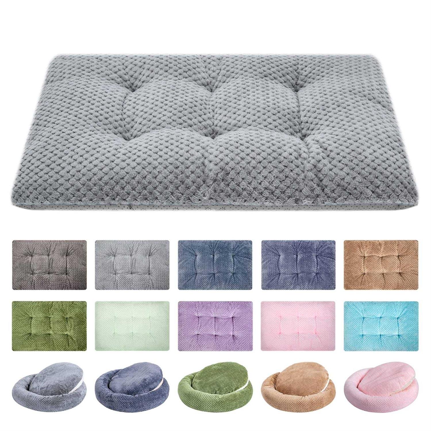 WONDER MIRACLE Fuzzy Deluxe Pet Beds, Super Plush Dog or Cat Beds Ideal for Dog Crates - Healthber