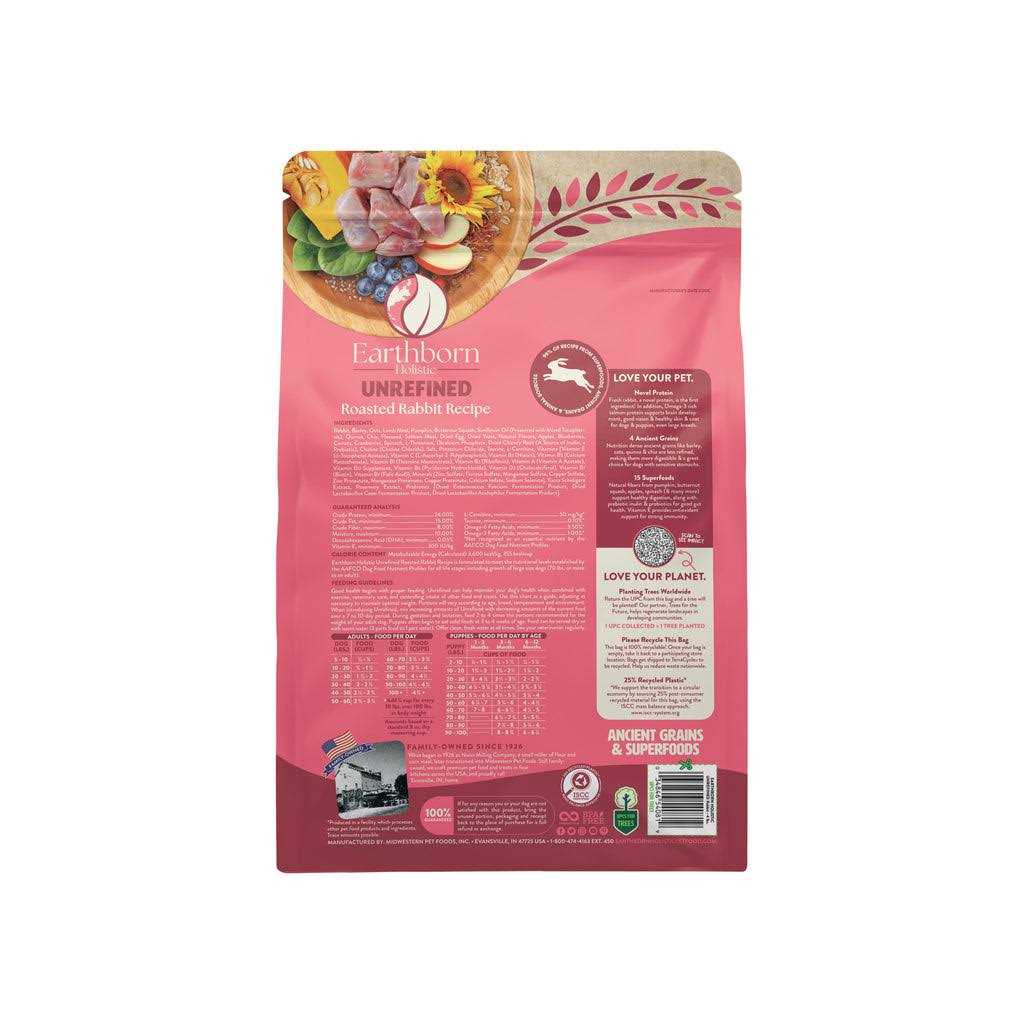 Earthborn Holistic Unrefined Roasted Lamb with Ancient Grains & Superfoods Dry Dog Food - Healthber