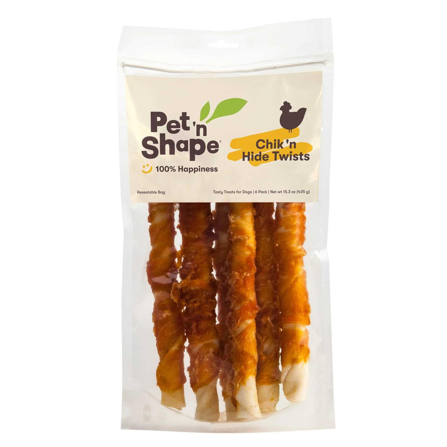 Pet ‘n Shape Chicken Hide Twists Dog Treats - Healthber
