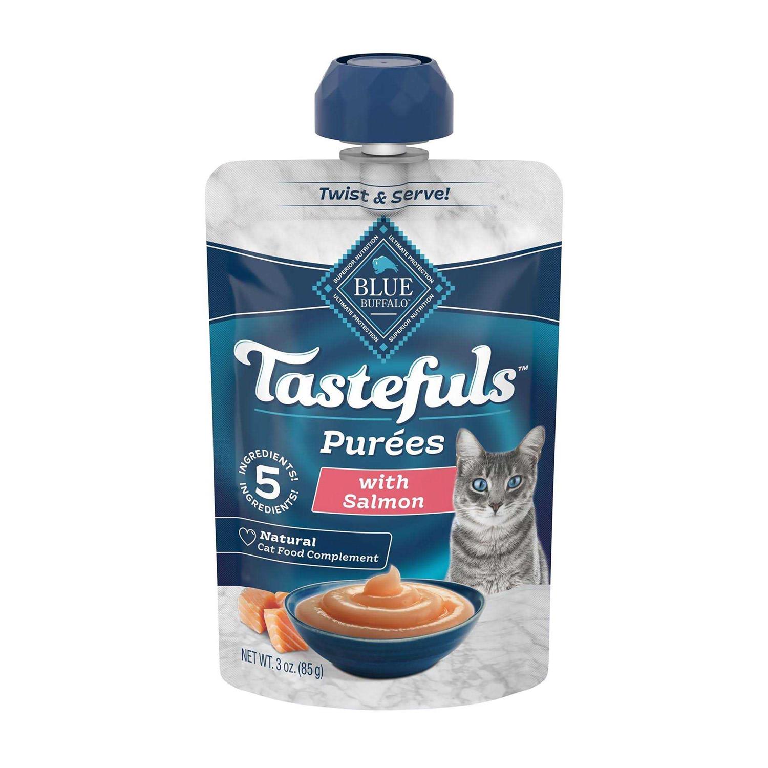 Blue Buffalo Tastefuls Purees Adult Cat Food Topper - Healthber