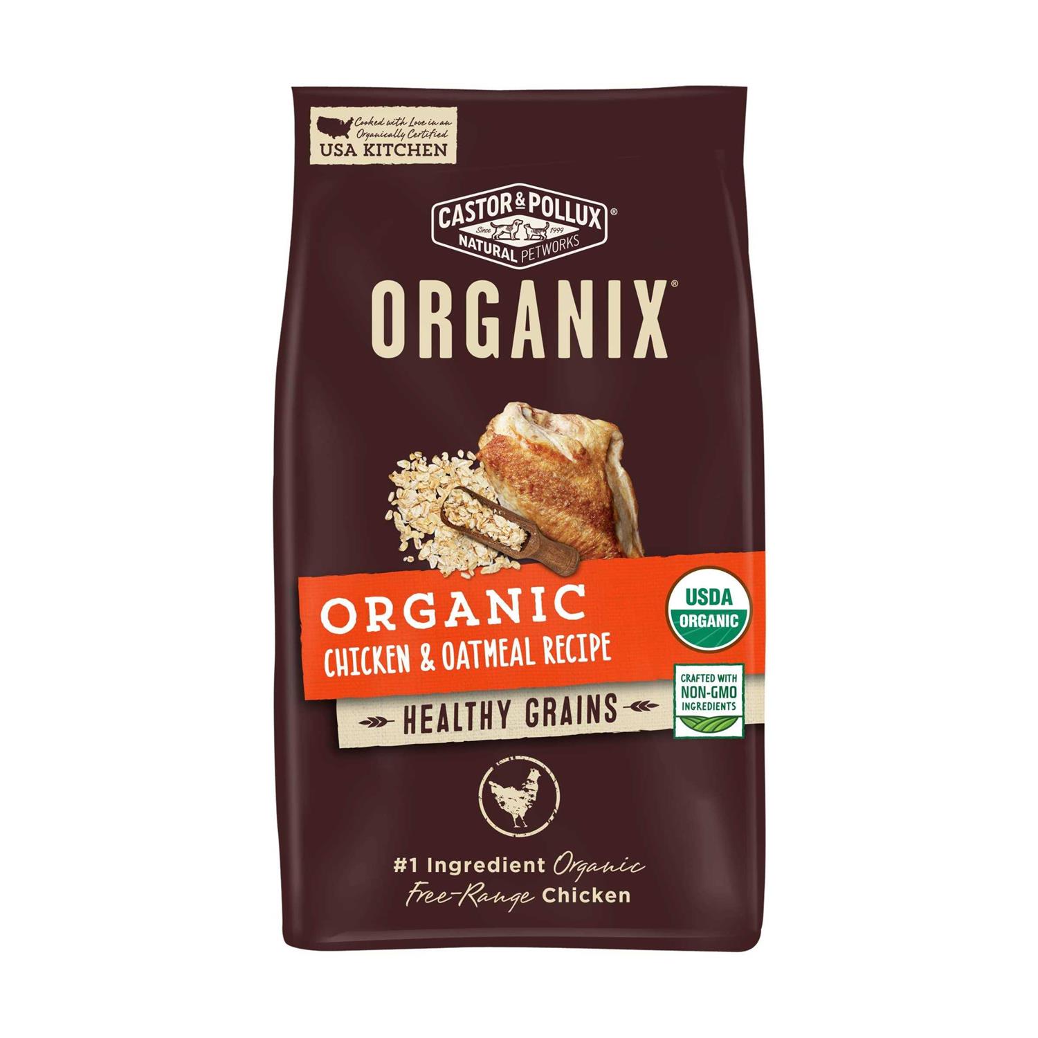 Castor & Pollux Organix Organic Chicken Recipe Dry Dog Food - Healthber