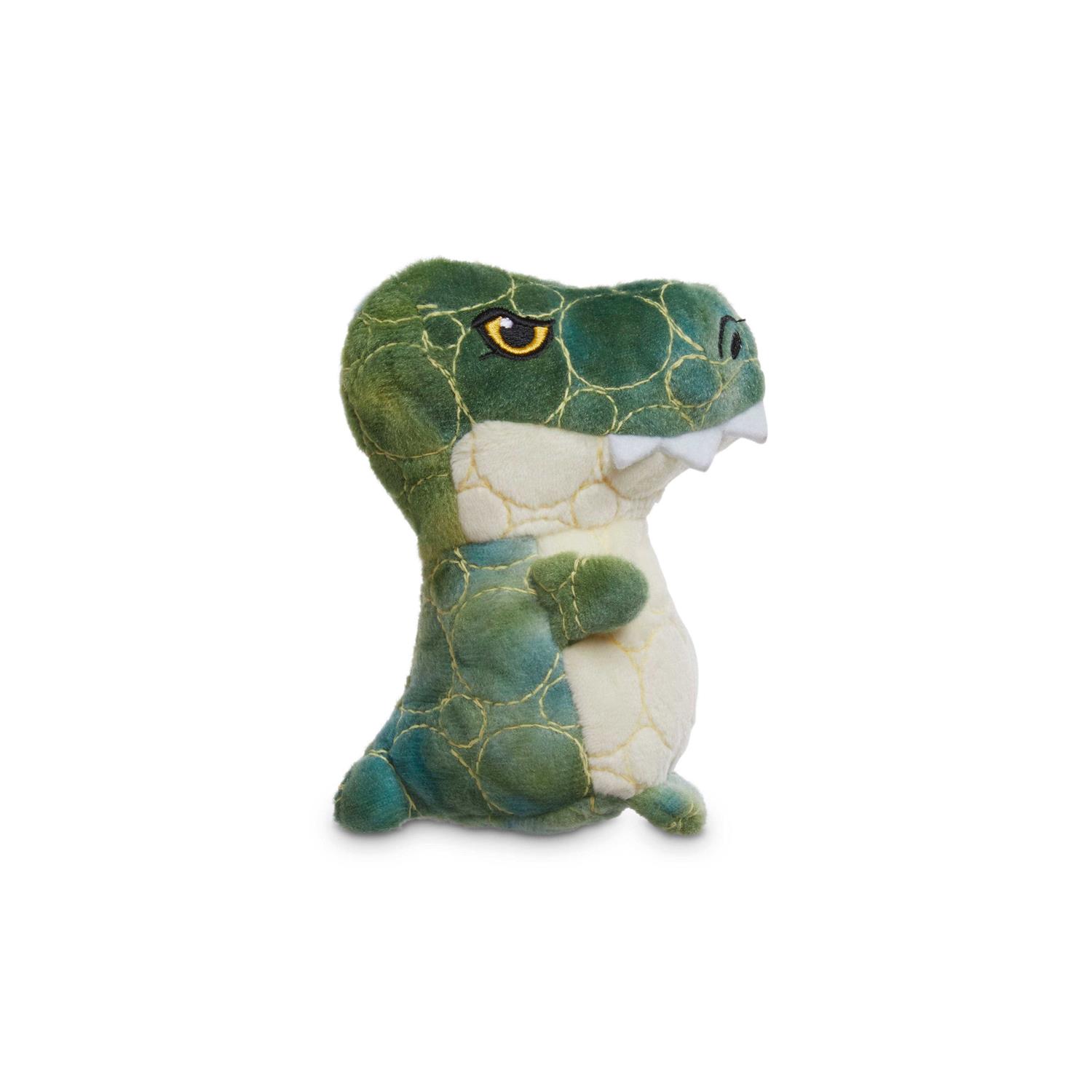 Leaps & Bounds Ruffest & Tuffest T-Rex Tough Plush Dog Toy with Kevlar Stitching - Healthber