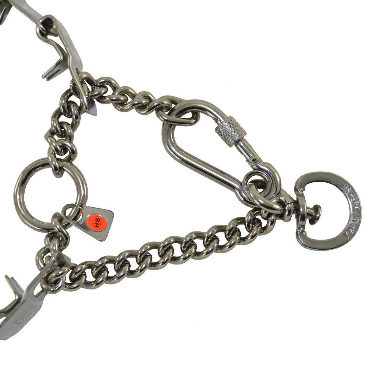 Herm Sprenger Neck-Tech Sport Martingale Stainless Steel Collar with Swivel - Healthber