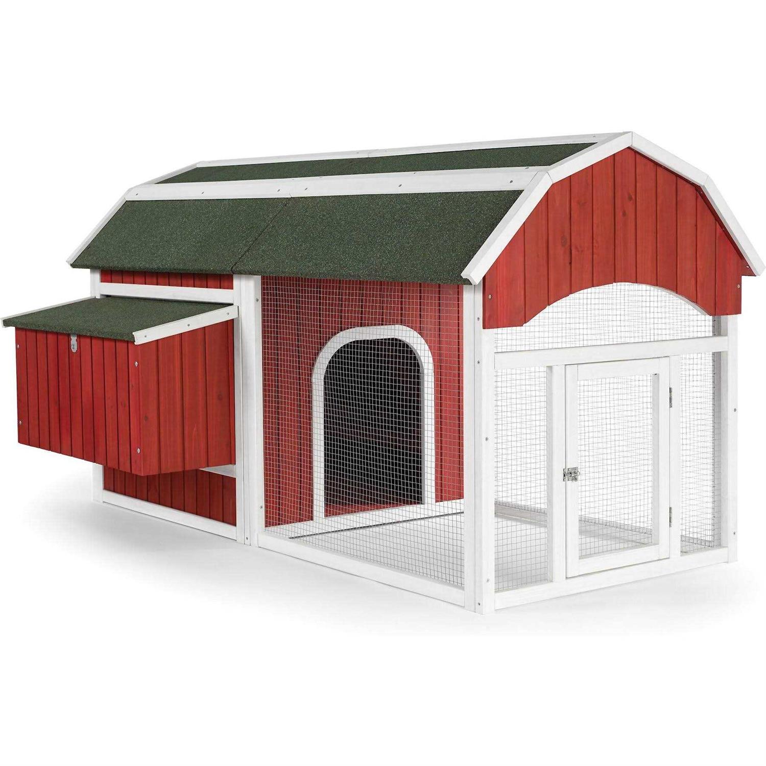 Prevue Pet Products Red Barn Chicken Coop - Healthber