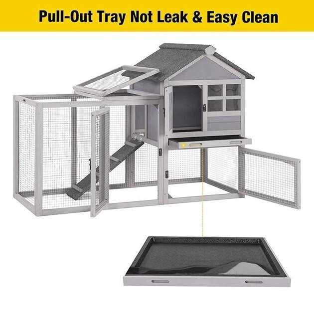 Aivituvin 2 Story Big Bunny Cage with No Leak Tray XZ7002 - Healthber