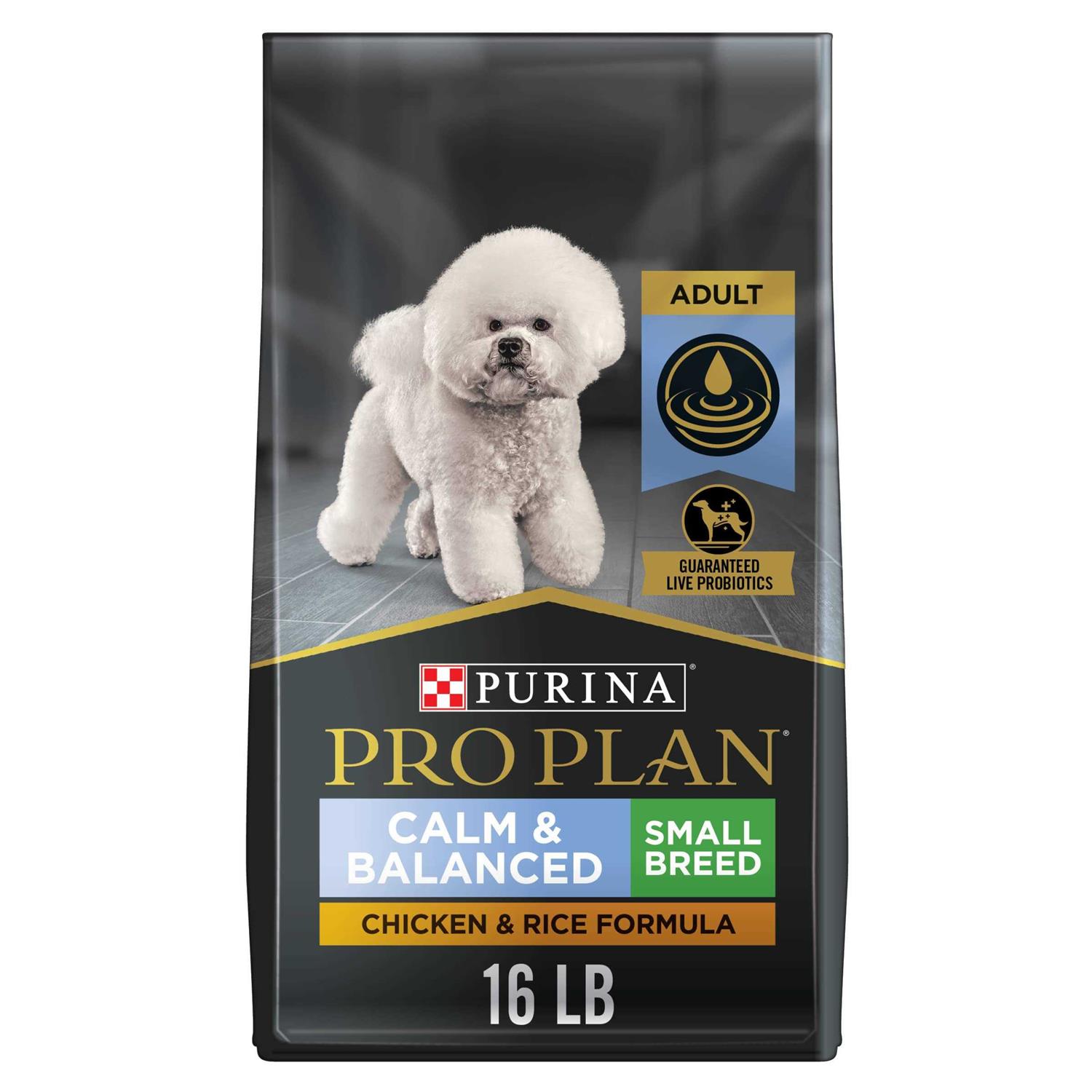 Purina Pro Plan Calm Balanced Adult Small Breed Chicken Rice Formula Dry Dog Food - Healthber