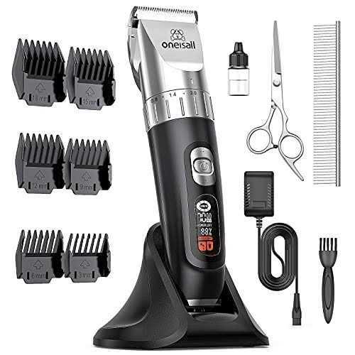 Cat Hair Trimmer 4 Speed Quiet Clippers Cordless Pro Grooming Kit - Healthber
