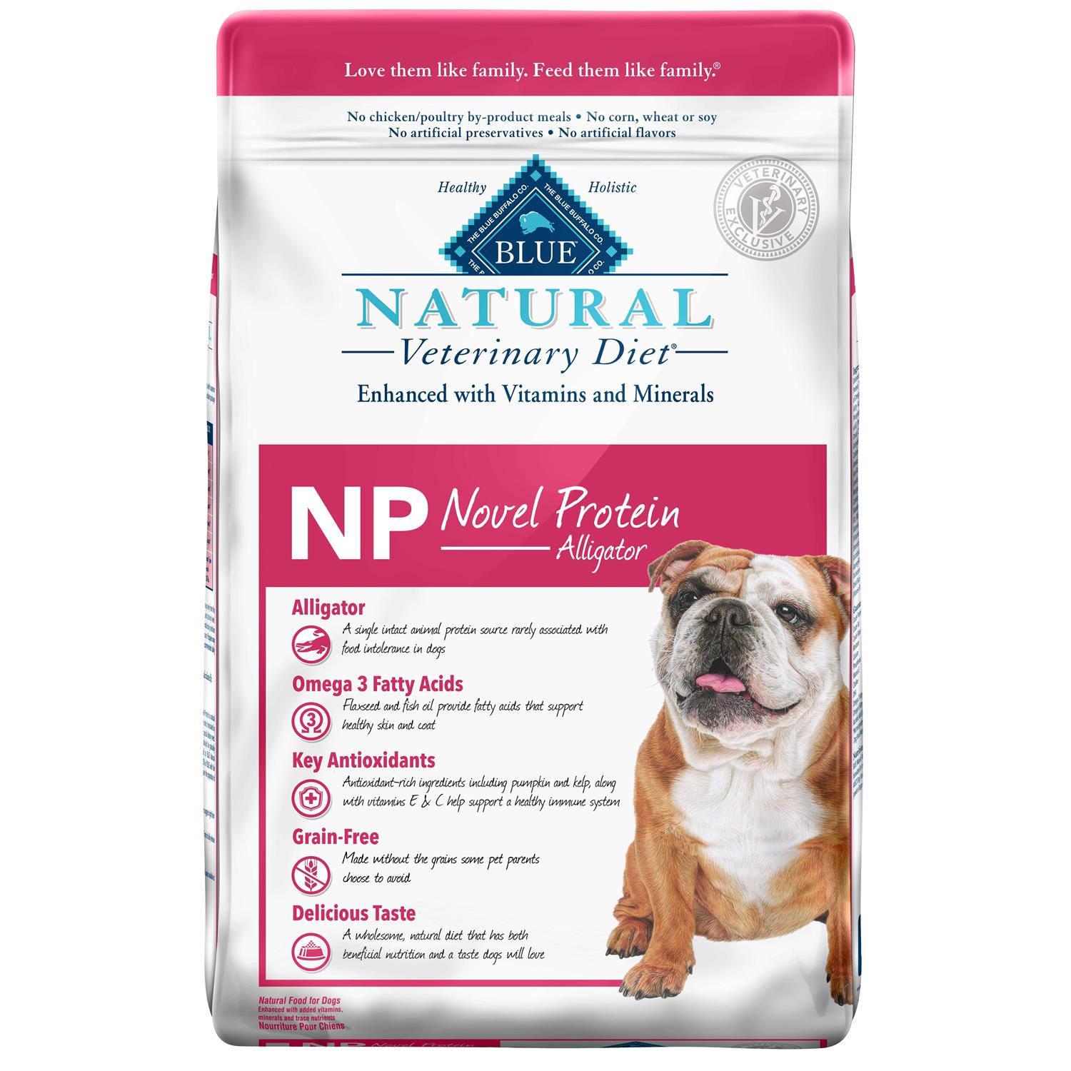 Blue Buffalo Natural Veterinary Diet NP Novel Protein-Alligator Dry Dog Food - Healthber