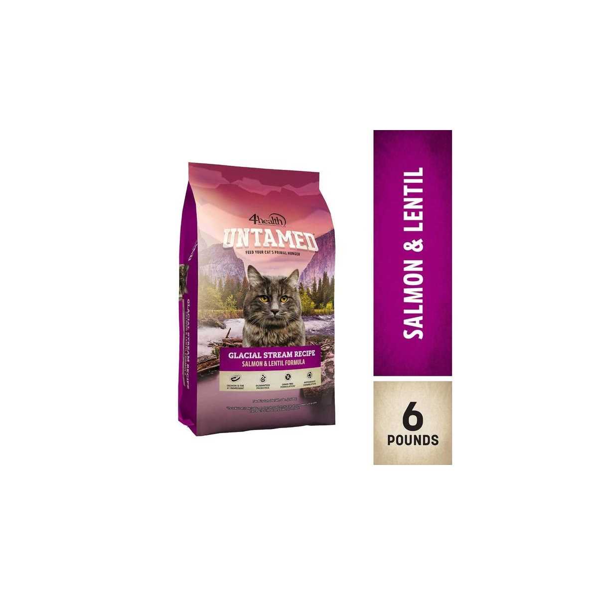4health Untamed Glacial Stream All Life Stages Grain-Free Salmon and Lentils Formula Dry Cat Food - Healthber