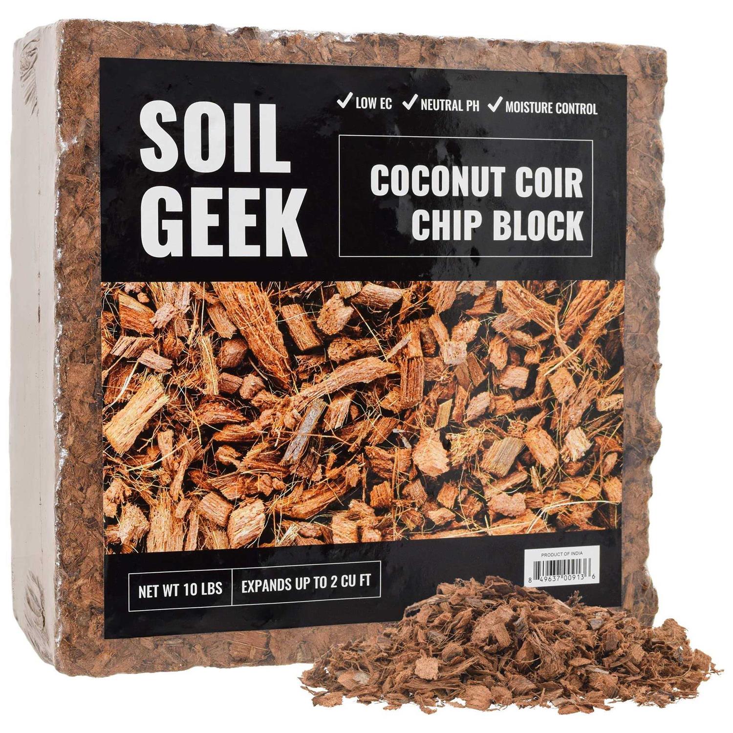 Arcadia Garden Products SG02 Coconut Coir Chip Block - Healthber