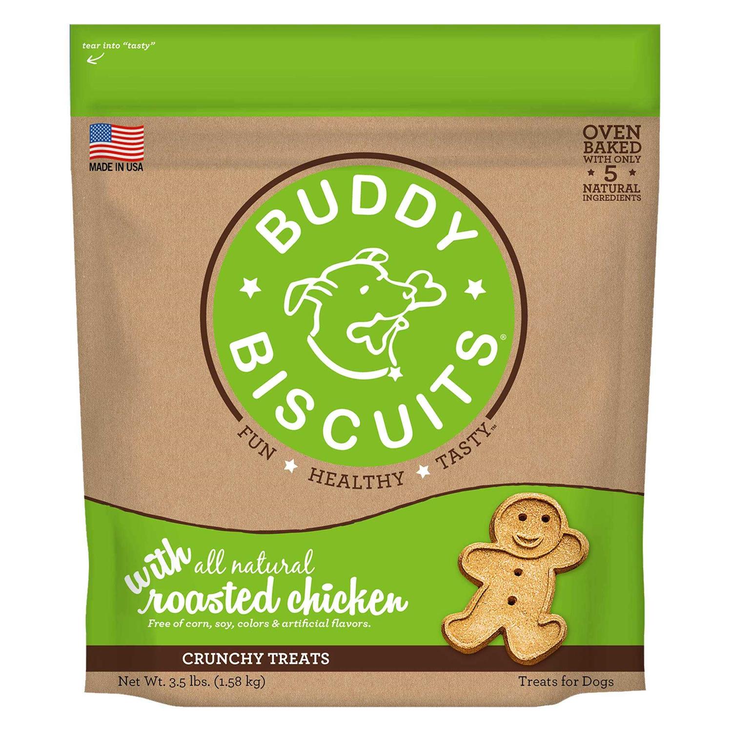 Buddy Biscuits Roasted Chicken Dog Treats - Healthber