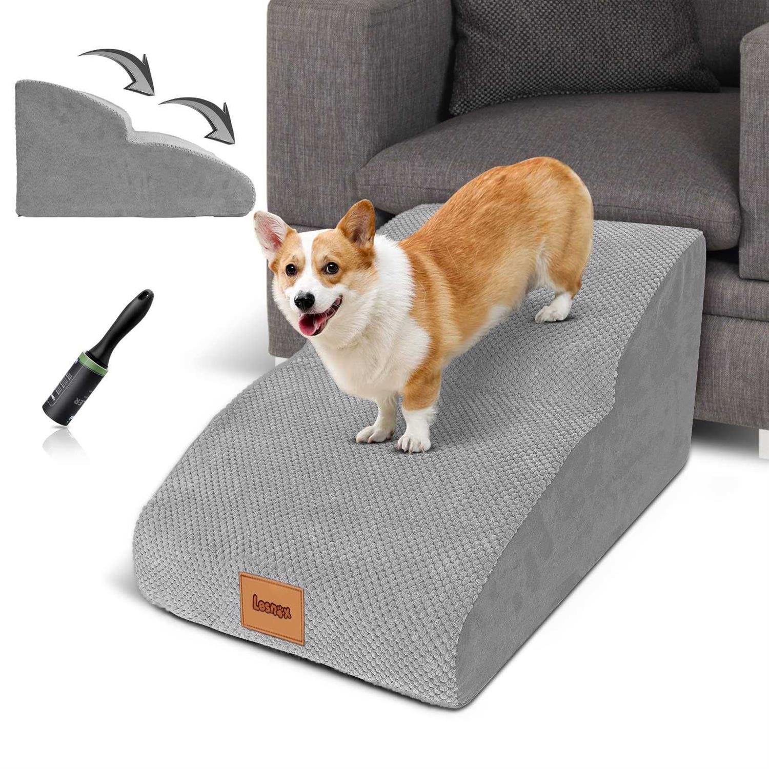 petpetssmart Extended Dog Stairs 2-Step 30D Foam Pet Stairs/Steps with Waterproof Cover - Healthber