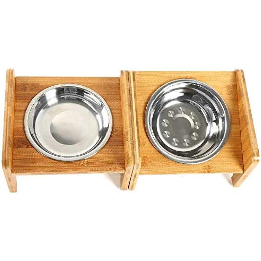 YY FOREYY FOREYY Set of 2 Raised Pet Bowls for Cats and Small Dogs - Healthber