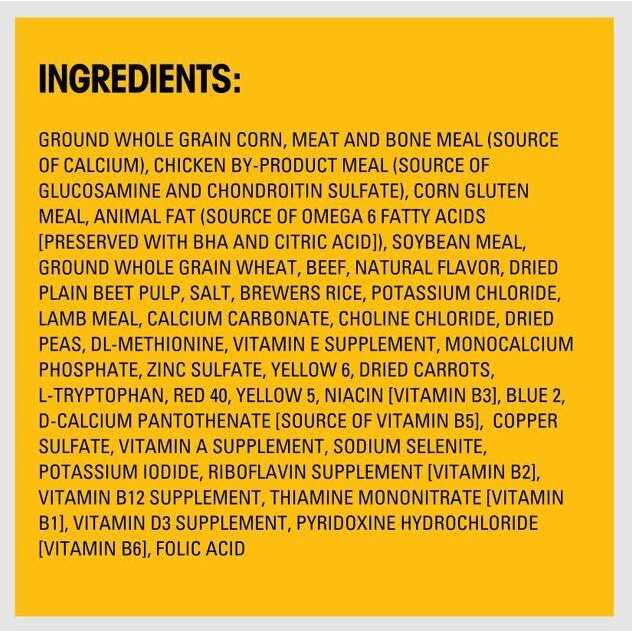 Pedigree High Protein Adult Dry Dog Food Beef and Lamb - Healthber