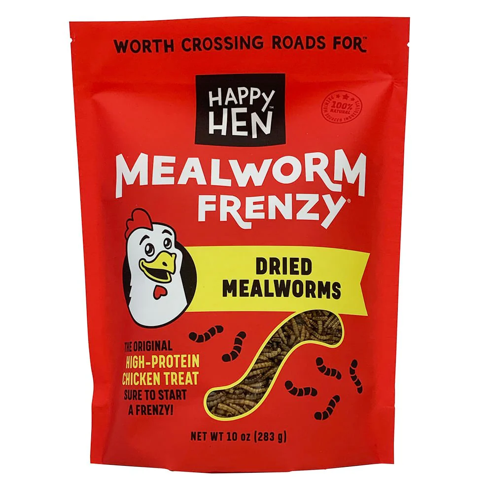 Happy Hen Treats MealWorm Frenzy for Chickens - Healthber
