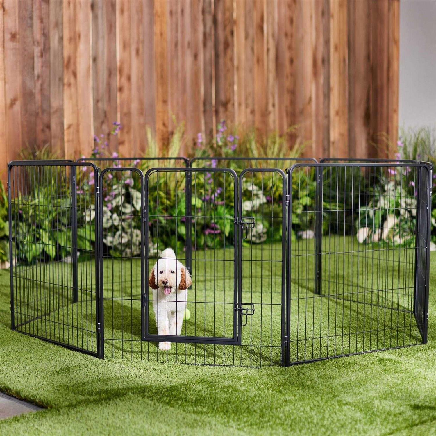 Frisco Ultimate Outdoor Lightweight Heavy Duty Steel Metal Playpen - Healthber
