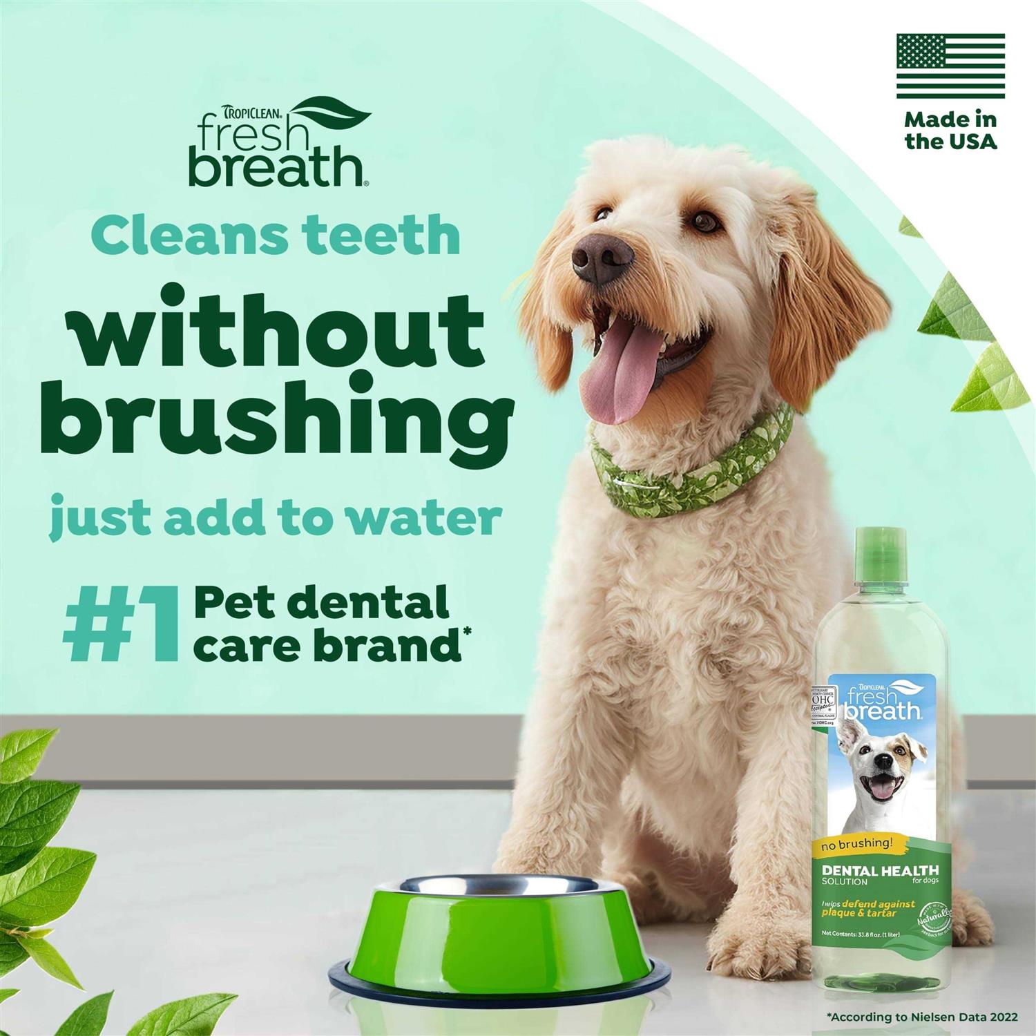 TropiClean Fresh Breath Water Additive - Healthber