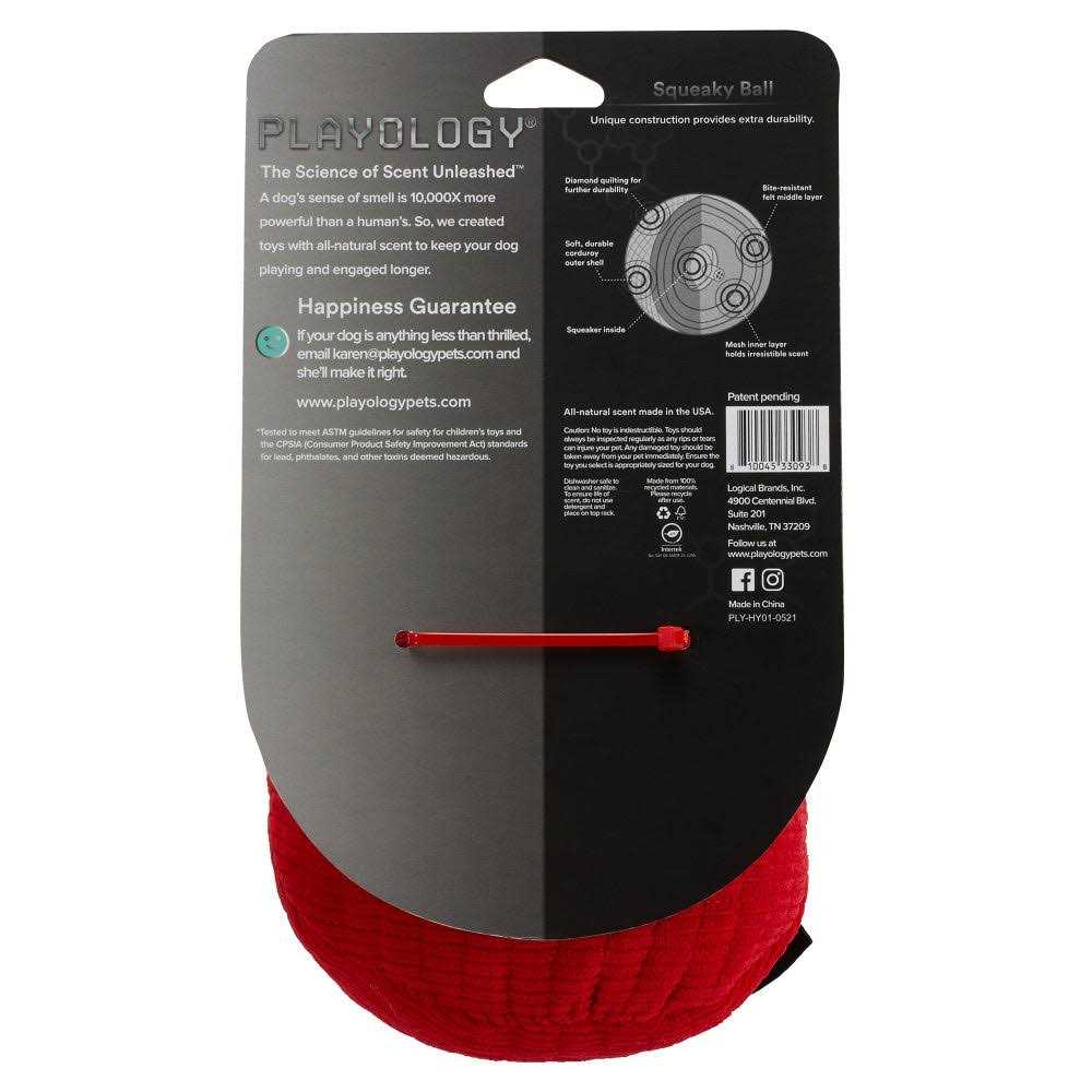Playology Plush Ball Scented Dog Toy - Healthber