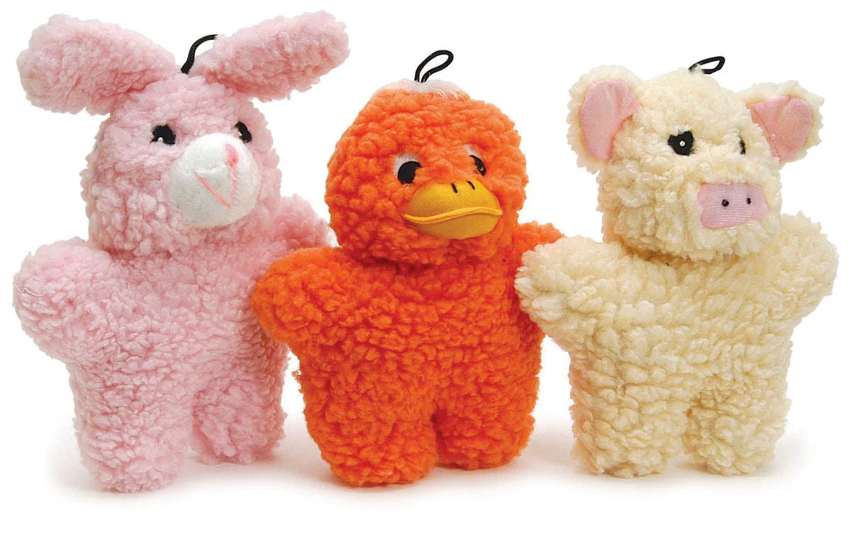 Animal Fuzzies Plush Squeaker Dog Toys - Healthber