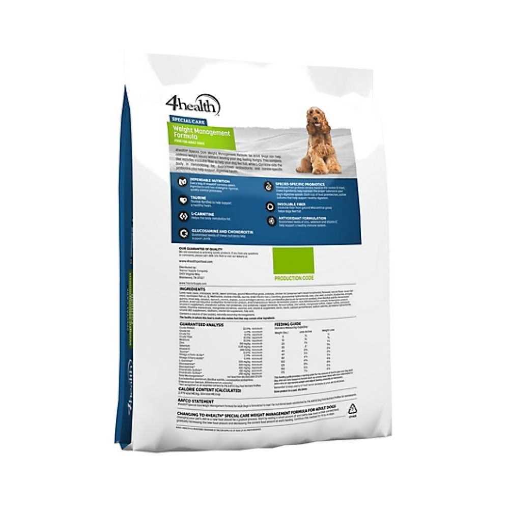 4health Special Care Adult Weight Management Lamb Formula Dry Dog Food - Healthber