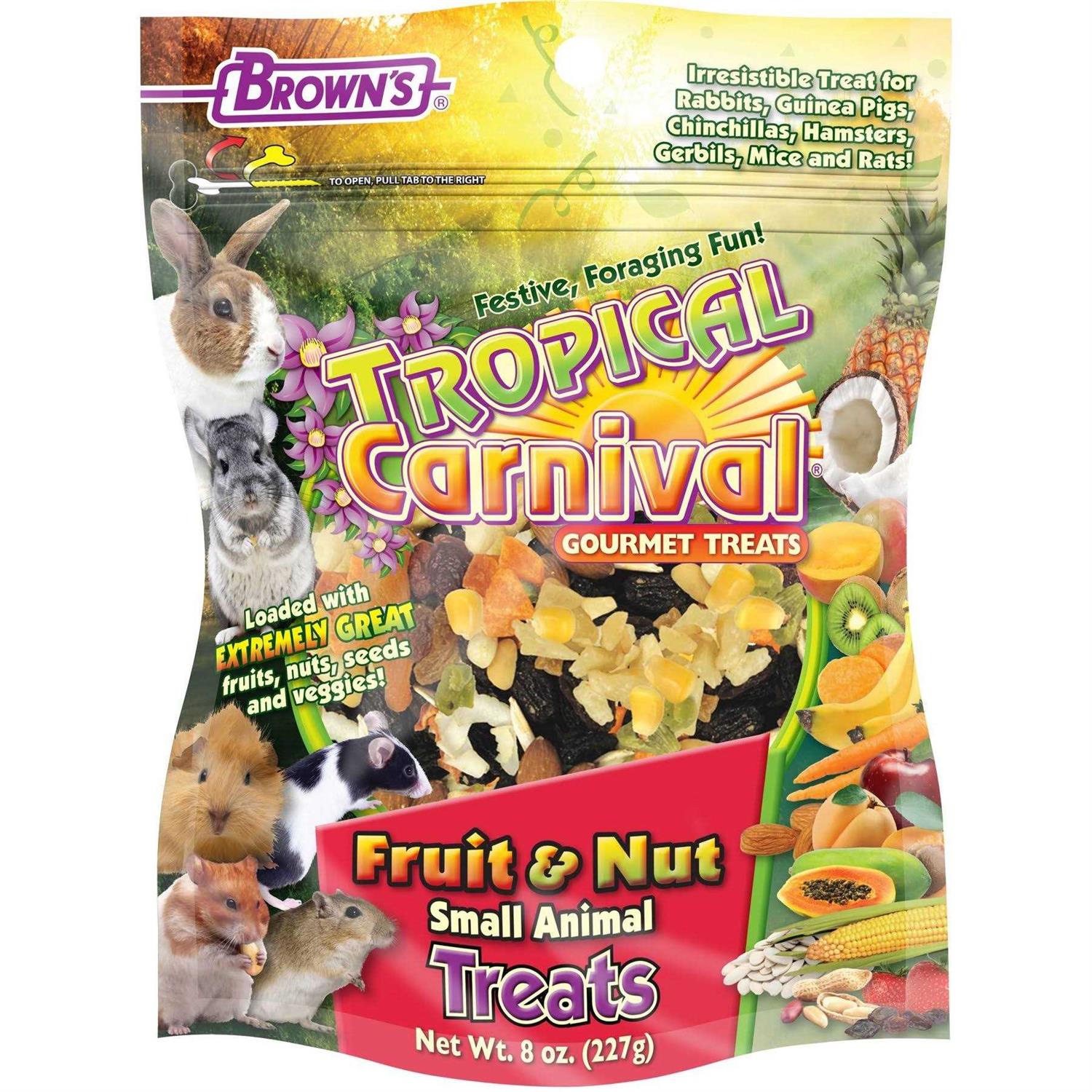 Brown’s Tropical Carnival Fruit & Nut Small Animal Treats - Healthber