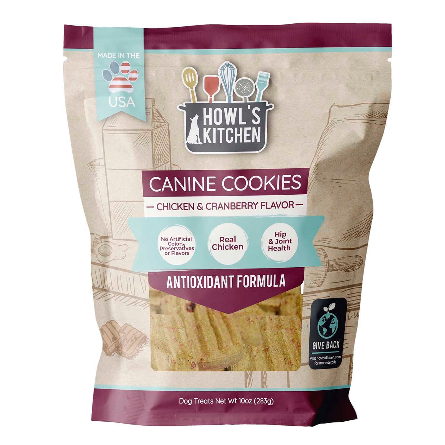 Howl's Kitchen Chicken & Cranberry Cookies, 10 oz - Healthber