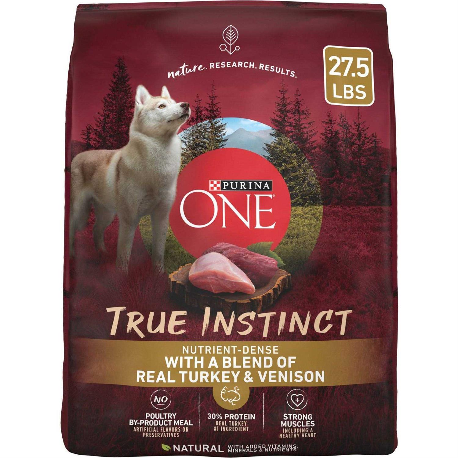 Purina ONE Real Turkey & Venison True Instinct Dry Dog Food - Healthber