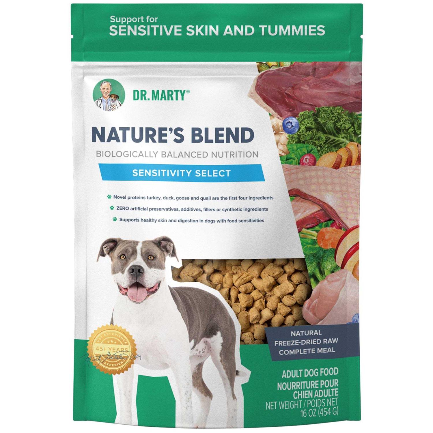 Dr Marty Nature’s Blend Sensitivity Select Freeze Dried Dog Food - Healthber