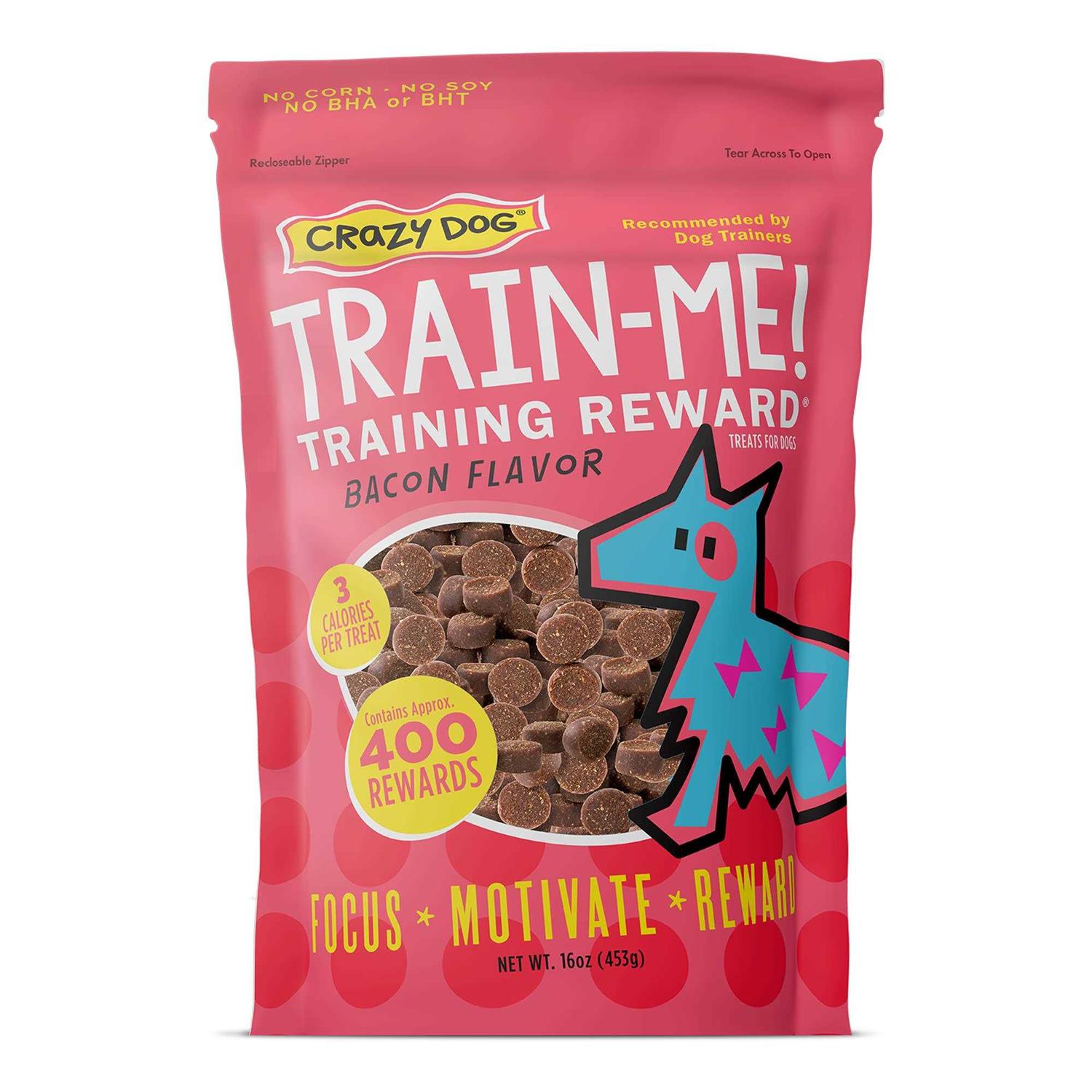 Crazy Dog Train-Me! Bacon Training Reward Dog Treats - Healthber