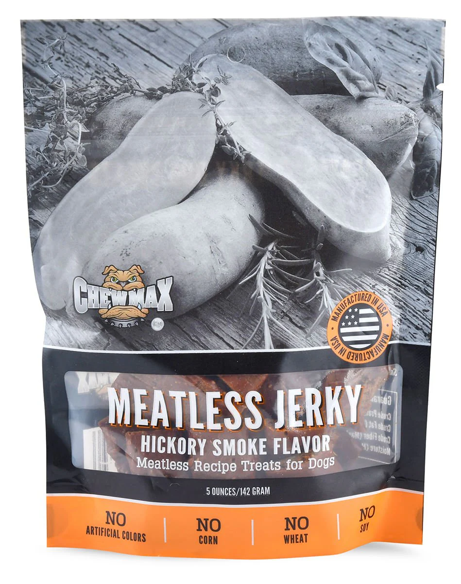 ChewMax Meatless Jerky, Hickory Smoke Flavor, 5 oz - Healthber