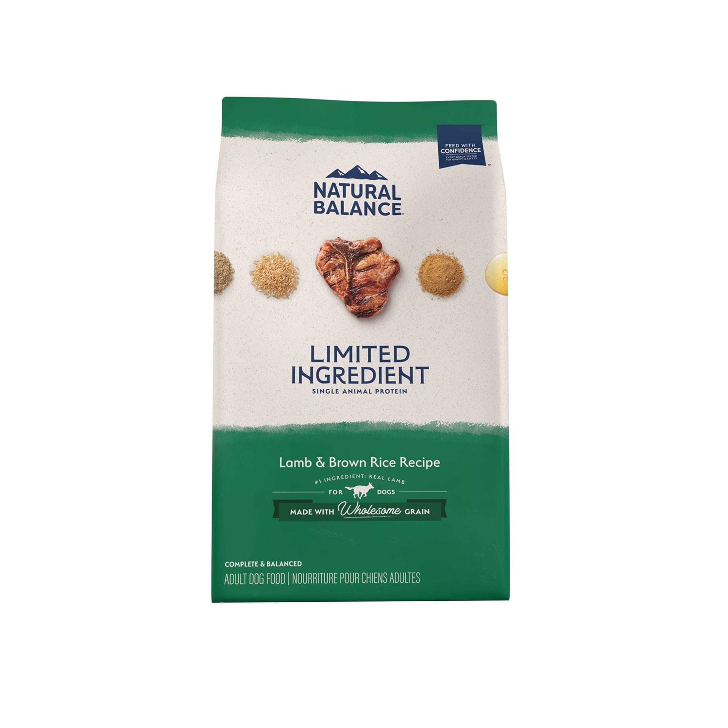 Natural Balance Limited Ingredient Diets Lamb & Brown Rice Dry Dog Food - Healthber