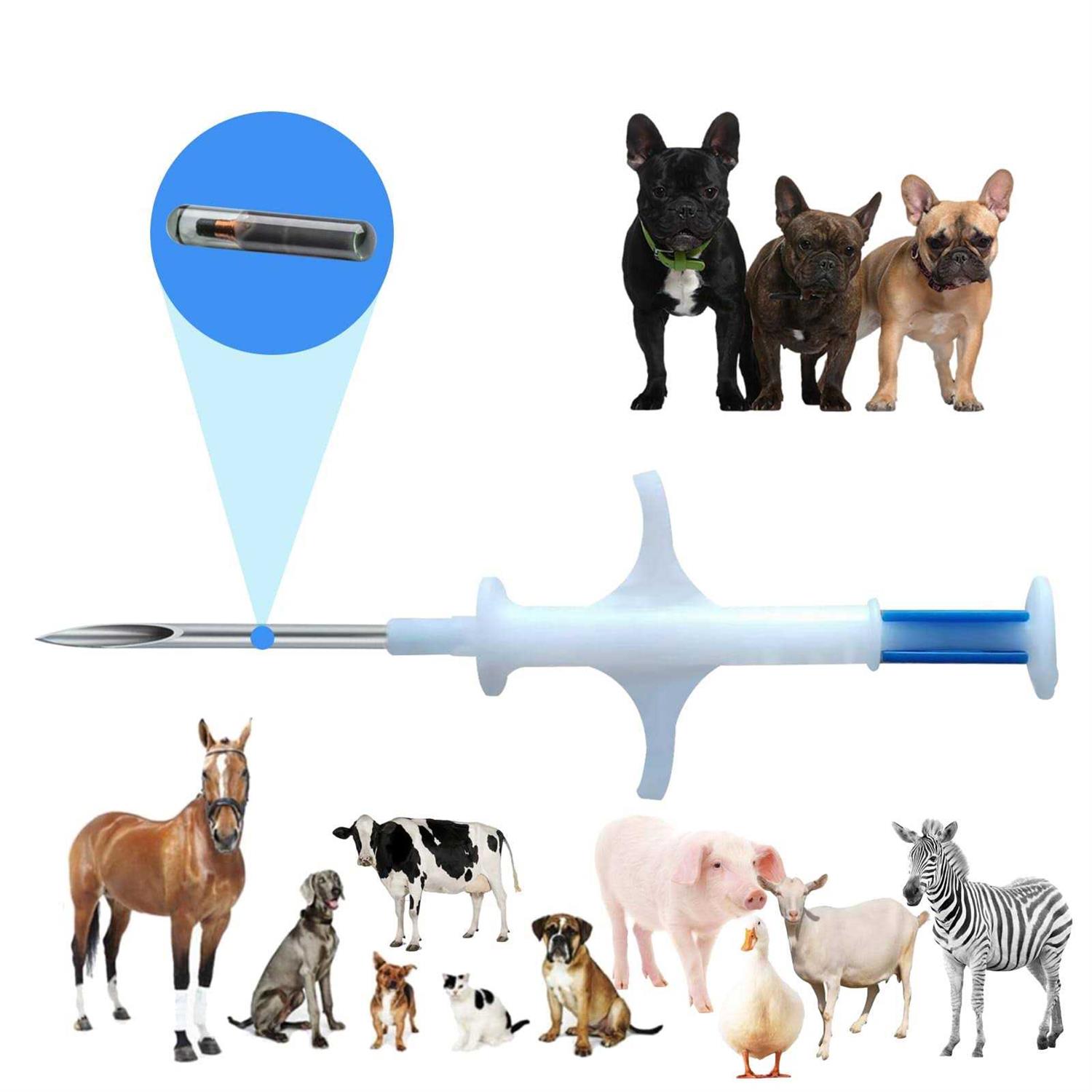 Manruta Microchip for Dogs and Cats 20 Pack Animal Identification Syringe Preload ISO 11784/11785 FDX-B Universal Standard for Pets Horse Cow Pig - Healthber