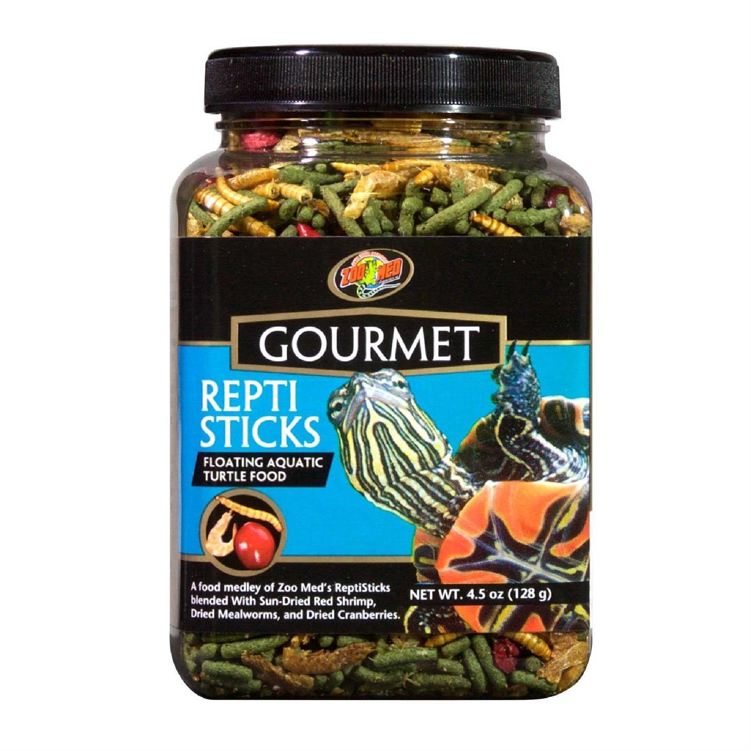 Zoo Med Gourmet Reptisticks Floating Aquatic Turtle Food - Healthber