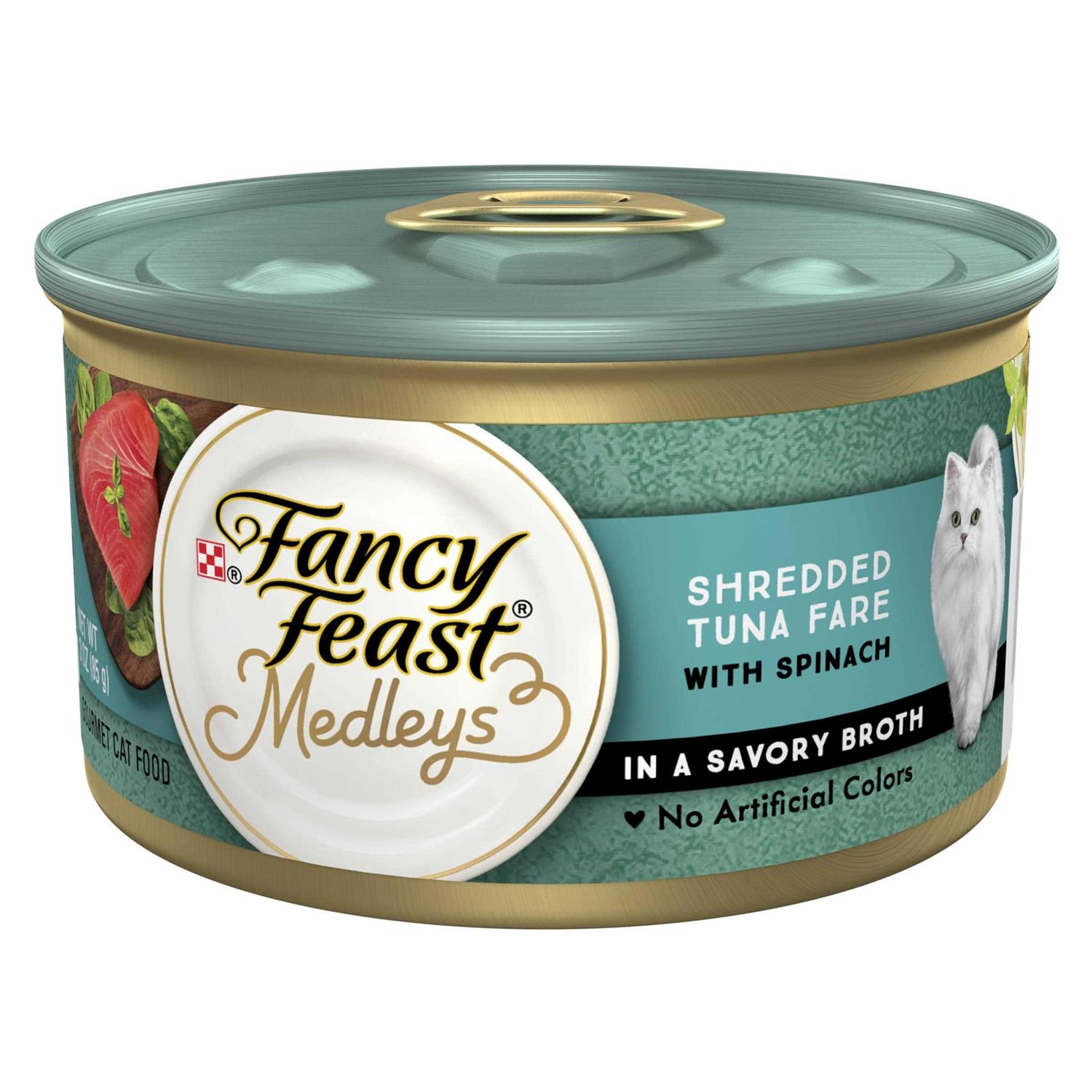 Fancy Feast Medleys Shredded Tuna Fare Wet Cat Food - Healthber