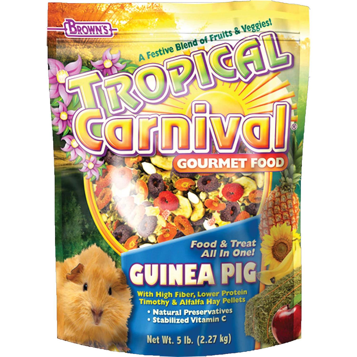 Brown’s Tropical Carnival Gourmet Guinea Pig Food - Healthber